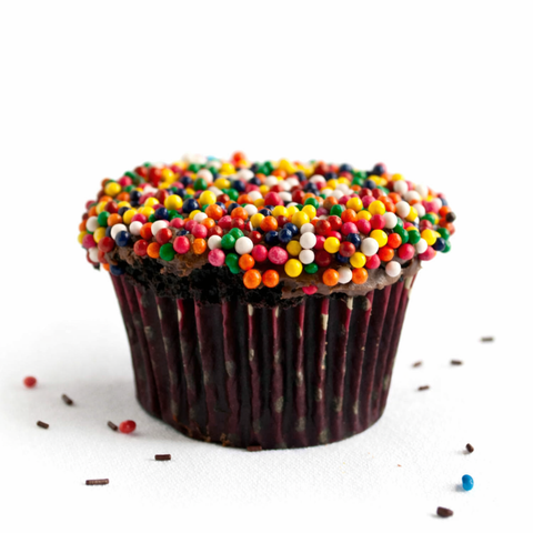 Chocolate Cupcake With Colorful Sprinkle - 12 pcs | 9x13